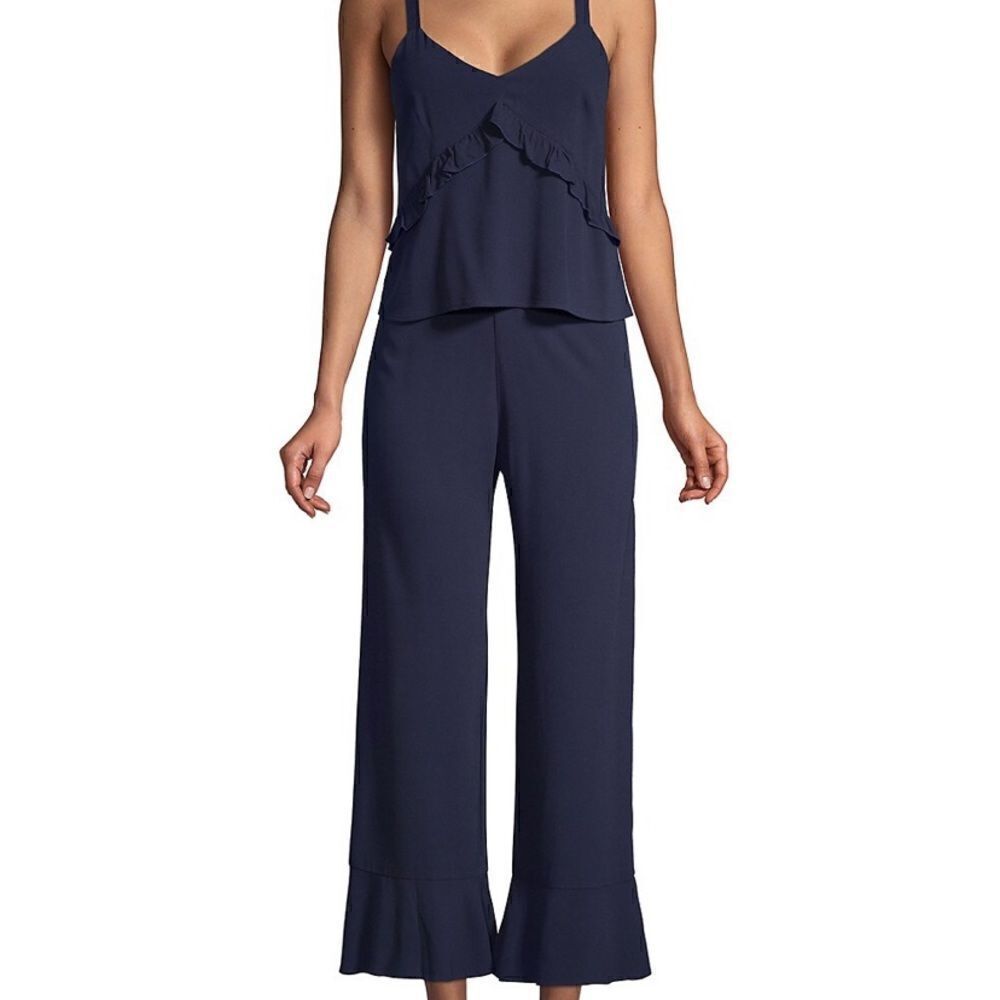 Wythe NY
Ruffled Camisole Top & Cropped Pant Set